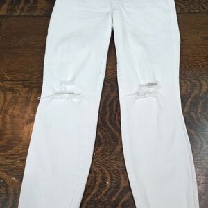 Women's Distressed White Jeans S/CH/P